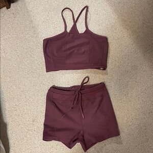 FP Movement by Free People Maroon Activewear Set